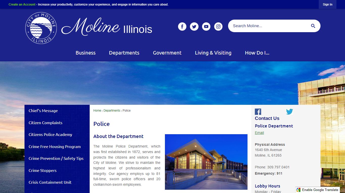 Police | City of Moline, IL - Official Website